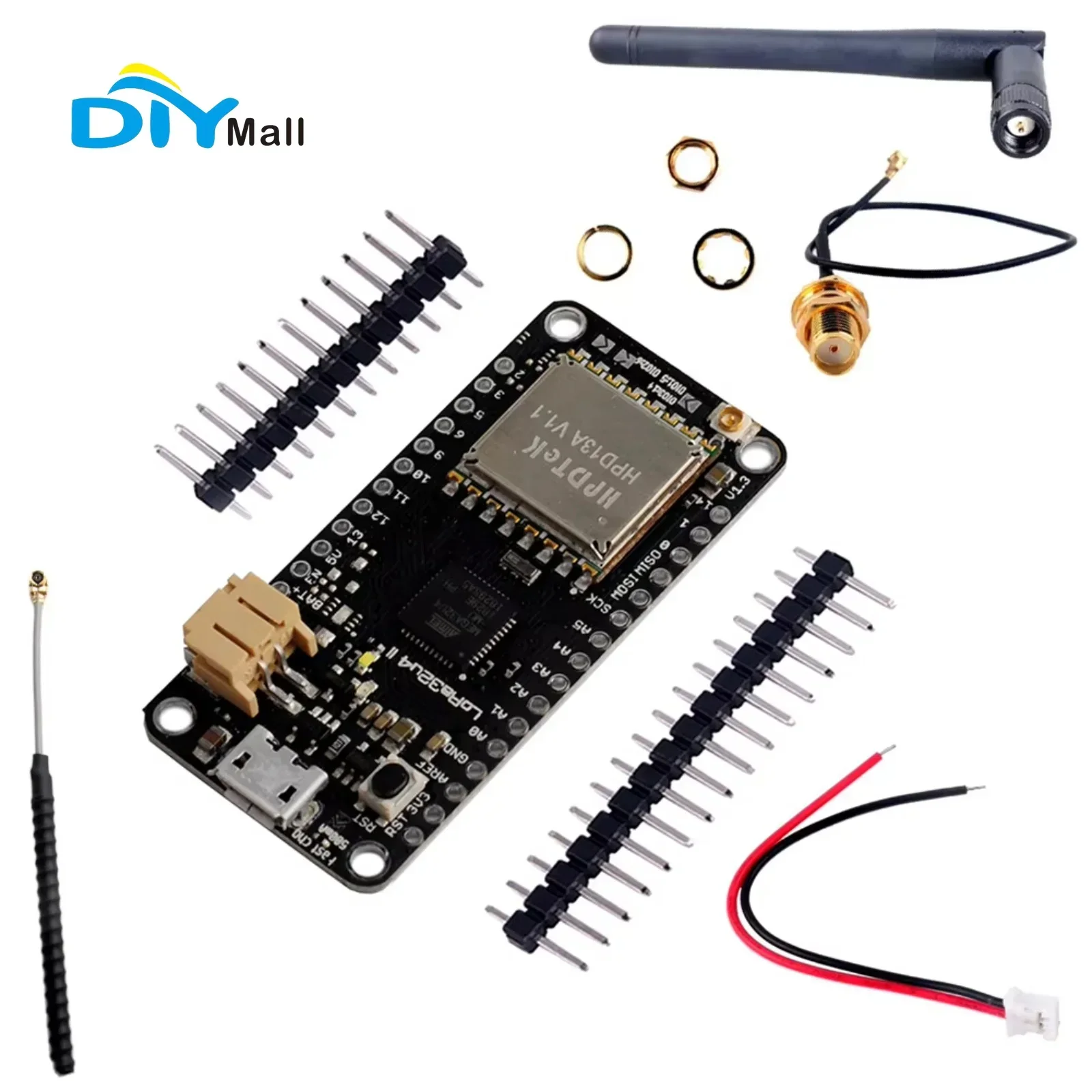

Макетная плата DIYmall LoRa32u4 II с модулем SX1276 HPD13 LoRa 868 МГц/915 МГц IOT беспроводной приемопередатчик