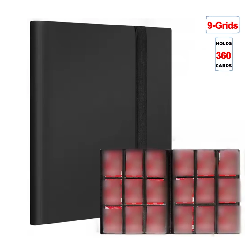 160/360/480 Cards Capacity Pocket Holder Binders Albums For Game Card Book Sleeve Holder PP Cover Ideal For Basketball Cards