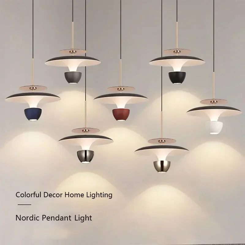 

Nordic Chandeliers Home Decoration Led Pendant Lights Dia 20cm For Dining Room Kitchen Hanging Lamp Bedside Bedroom Pendant Lamp