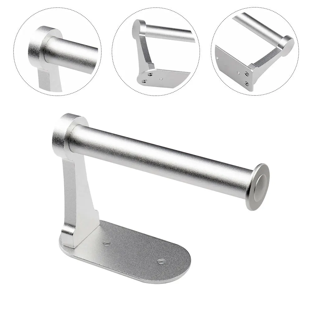 

Household Toilet Paper Holder Strong Wall-Mounted Tissue Rack Space Aluminum Bathroom Kitchen Paper Towel Accessory