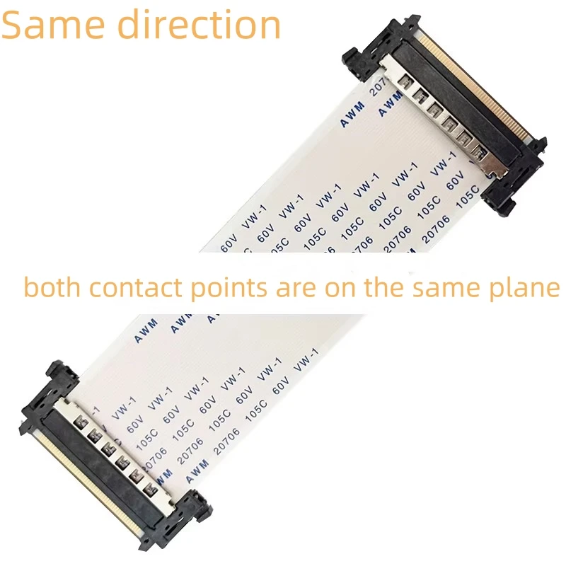 1PCS 4K high definition LCD TV screen cable 51/41pin core I-PEX connector LVDS wire interface pure copper signal cable