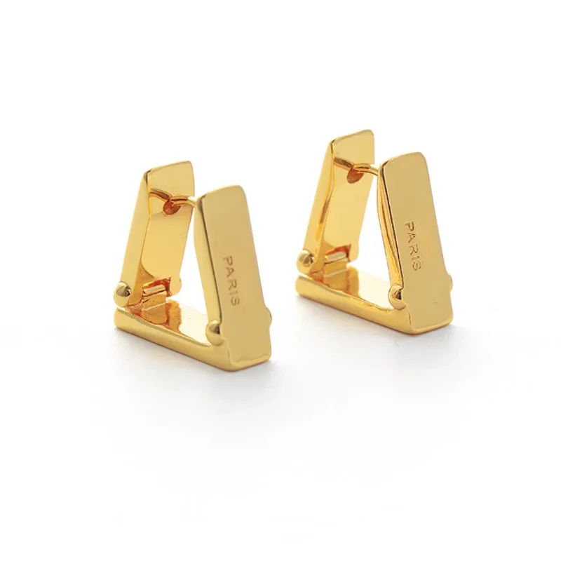 

Fashion Ins Style Dangle Earring for Women 2023 Trending Gold Color Triangle Ear Studs Earrings Luxury Quality Jewelry Advanced