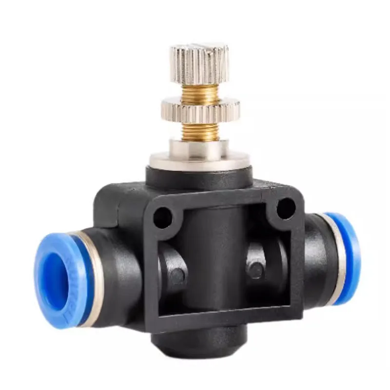 LSA Pipeline Type Throttle Valve 4-6-8-10-12MM Pneumatic Tracheal Quick Connector Flow Limiting Valve