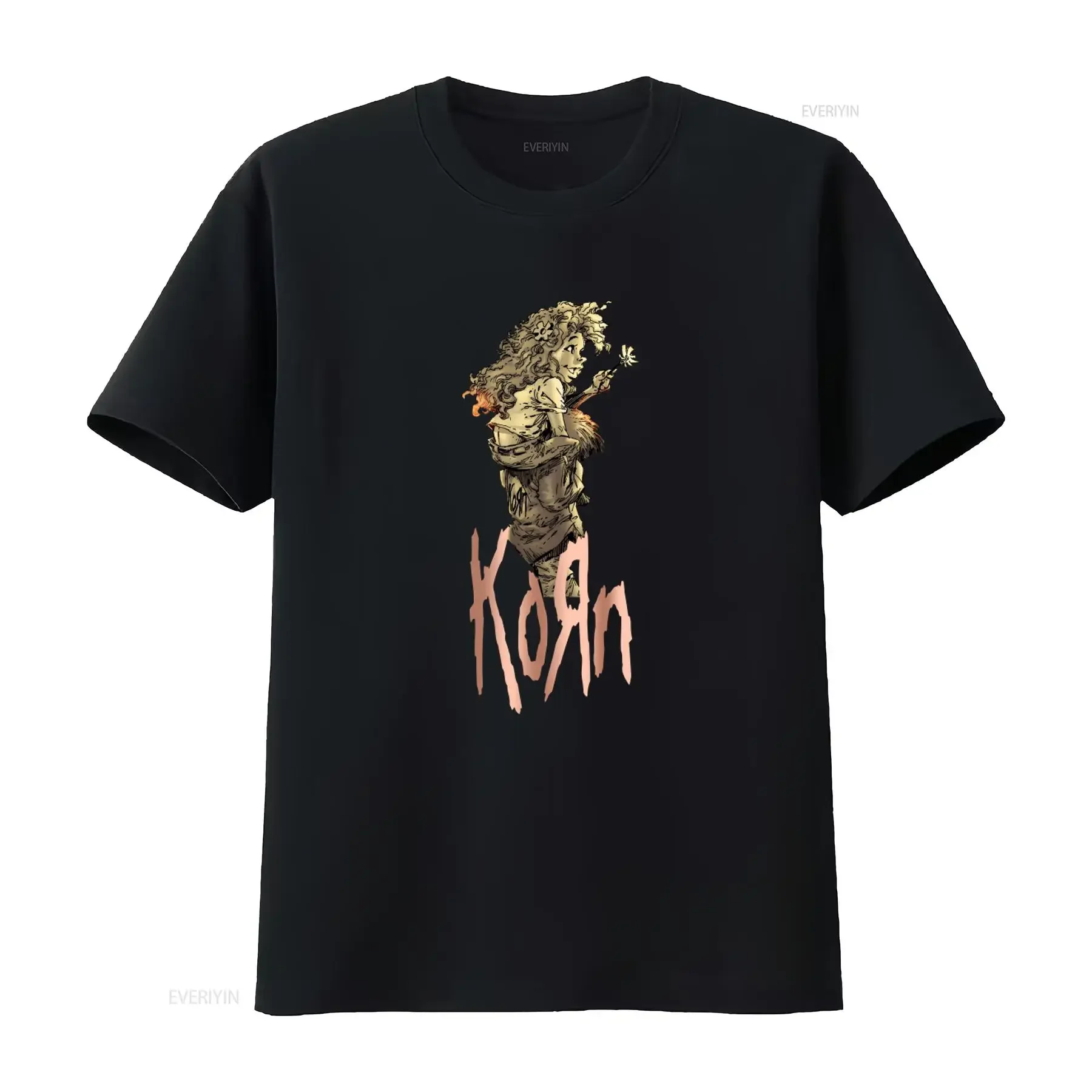 90s Korn Follow the Leader Album Nu Metal Band Alternative T shirt vintage Washed Stylish Stretched Soft Top For Everyday Wear