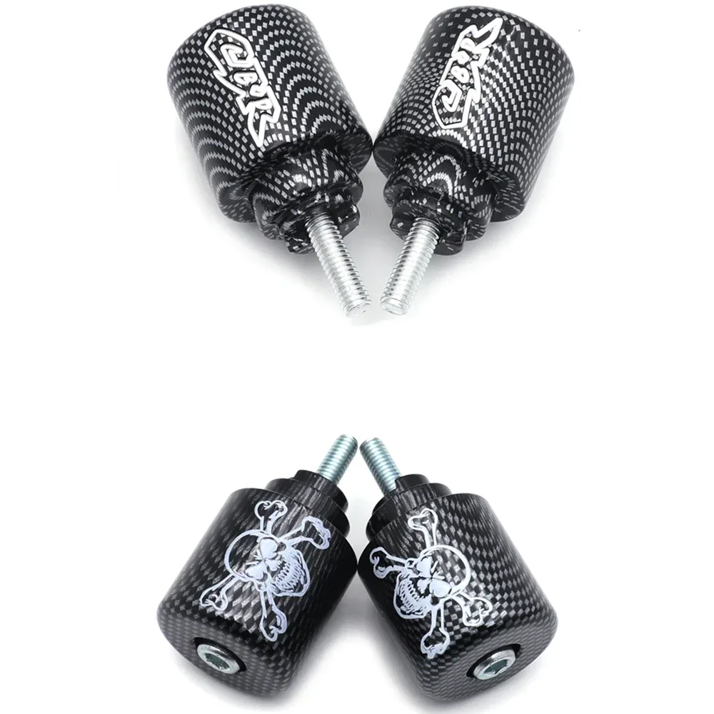 

Motorcycle Parts Skull Carbon fiber Bar End For Honda Gold Wing GL 1800 2001-2008 ，CBR 600 RR 2003-2008 ，VFR 800 1998-2008