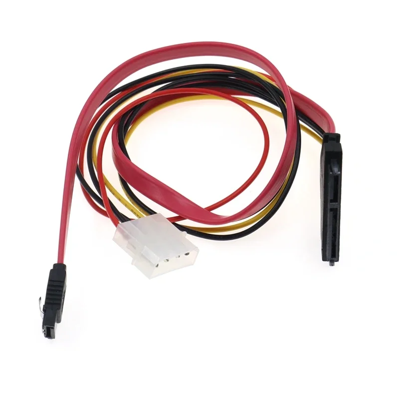 SATA Data & Power Combo Cable, 4 Pin IDE LP4 Power + 22 Pin SATA to 7Pin Data Cable for SSD HDD Hard Drive