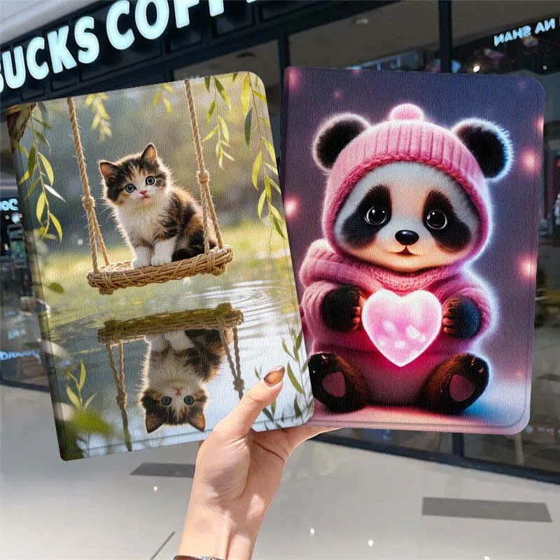 

Art Cat Panda Monkey For Samsung Galaxy Tab A7 A A8 A9 A11 S6 S11 10.1 10.4 10.5 Inch Lite PLus Soft Tablet Case Gift