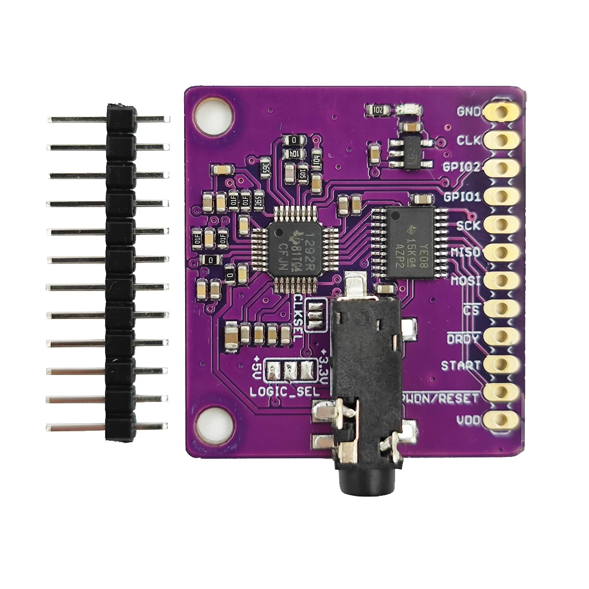 ADS1292R Analog front-end IC for ECG and respiration measurement