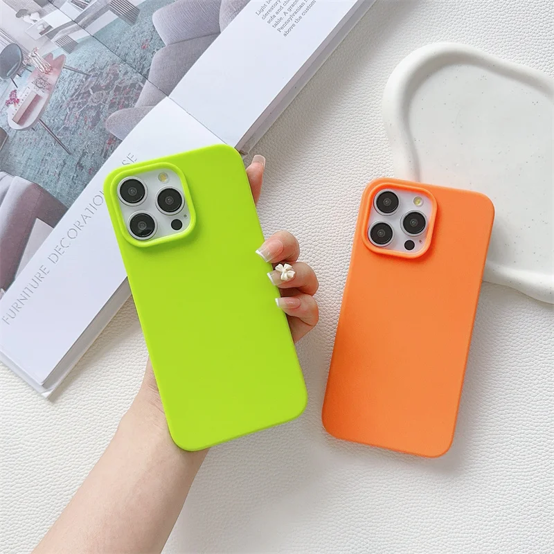 

Minimalist Liquid Soft Silicone Phone Case for iPhone 15 14 13 12 11 Pro Max 15 14 Plus Anti Slip Silicone Phone Case