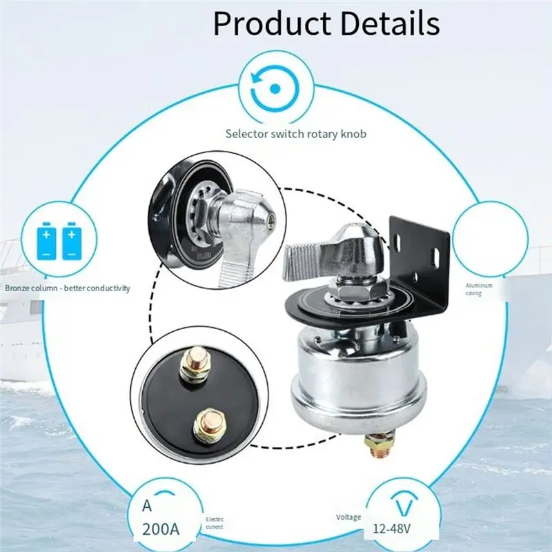 Unusual Mounting Hardware Included Battery Disconnect Switch Kit-Cables For Vehicle And Boat Battery Cut-Off Functionality