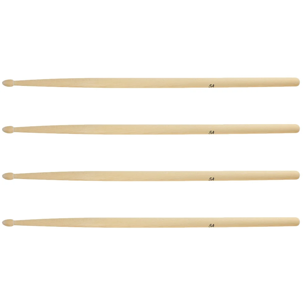 

4pcs Maple Wood Drumsticks Long Lightweight For Jazz Drummers Seamless Surface Superior Sound Projection Percussion Instrument