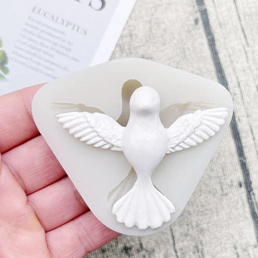 

Dove Silicone Cake Baking Mold Sugarcraft Chocolate Cupcake Resin Tools Fondant Decorating Tools Food risers for buffet Cake box