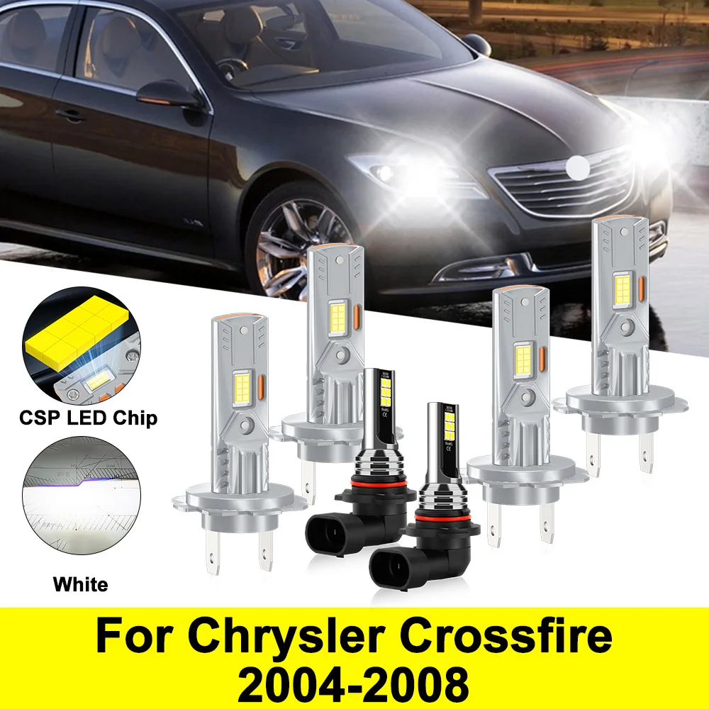 

45000LM Canbus Car LED Headlight 6000K CSP Chips High Low Beam Fog Lamp 12V For Chrysler Crossfire 2004 2005 2006 2007 2008