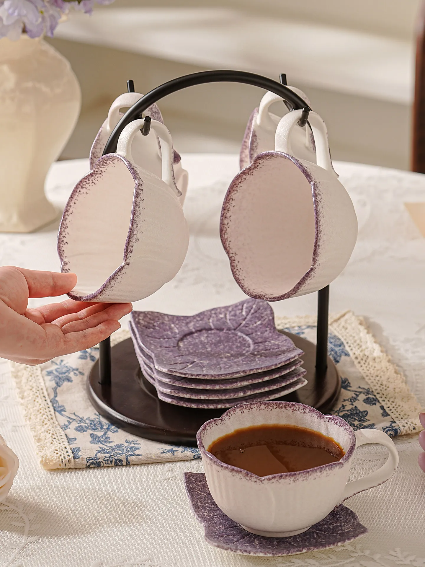 Coffee Cup High-end Exquisite Ceramic Coffee Cup Set Housewarming Birthday Wedding Gift