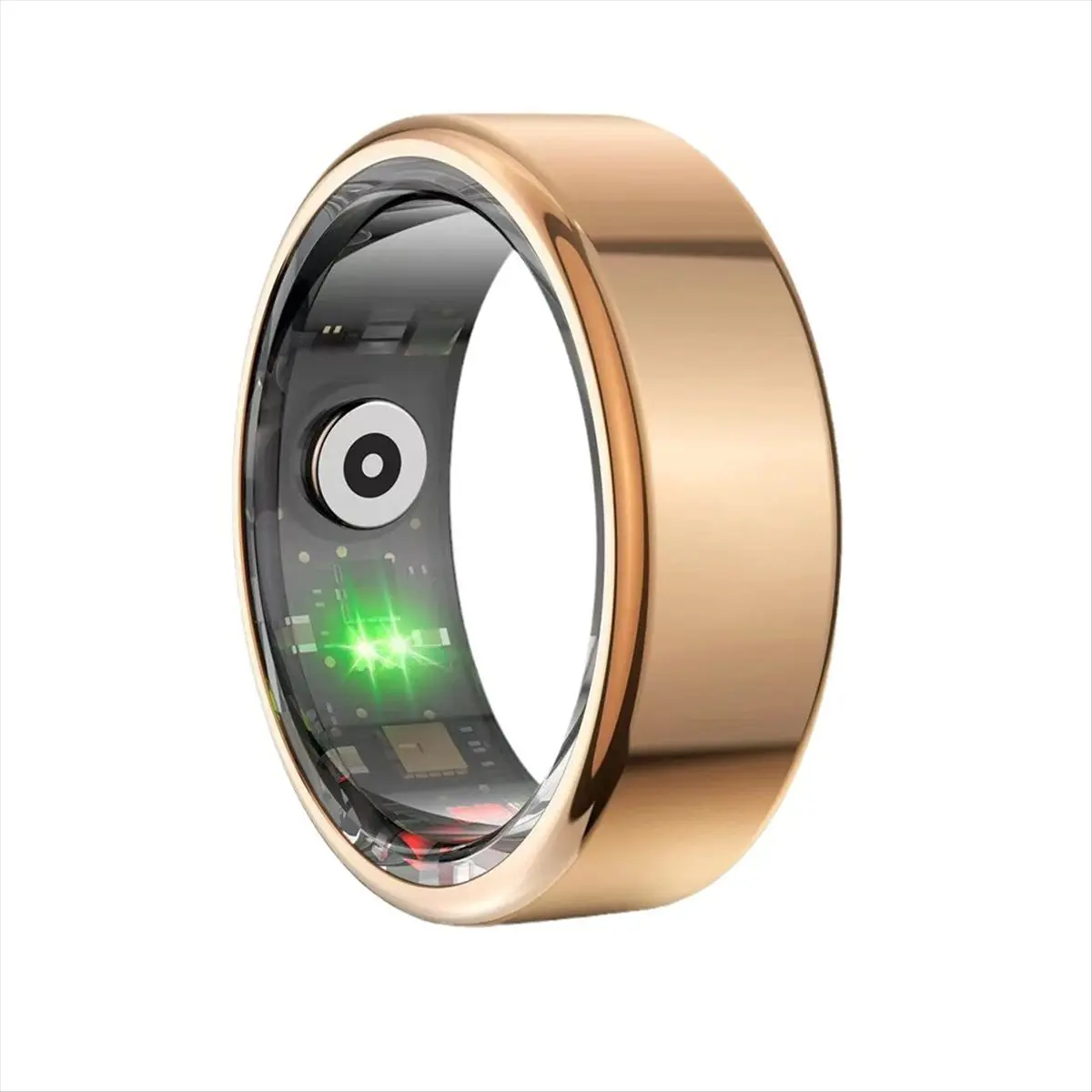 【Smart Accessories】 R06 Smart Ring, Health Monitor, Heart Rate Sleep Monitor IP68 Waterproof Multi-Sport Modes Gold