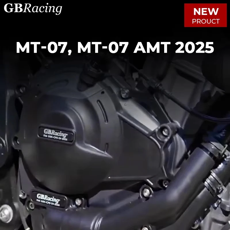 

GBRacing For MT-07 Secondary Engine Cover SET 2025 - MT-07, MT-07 AMT 2025-Ténéré 700, 700 Rally 2025 engine clutch Cover