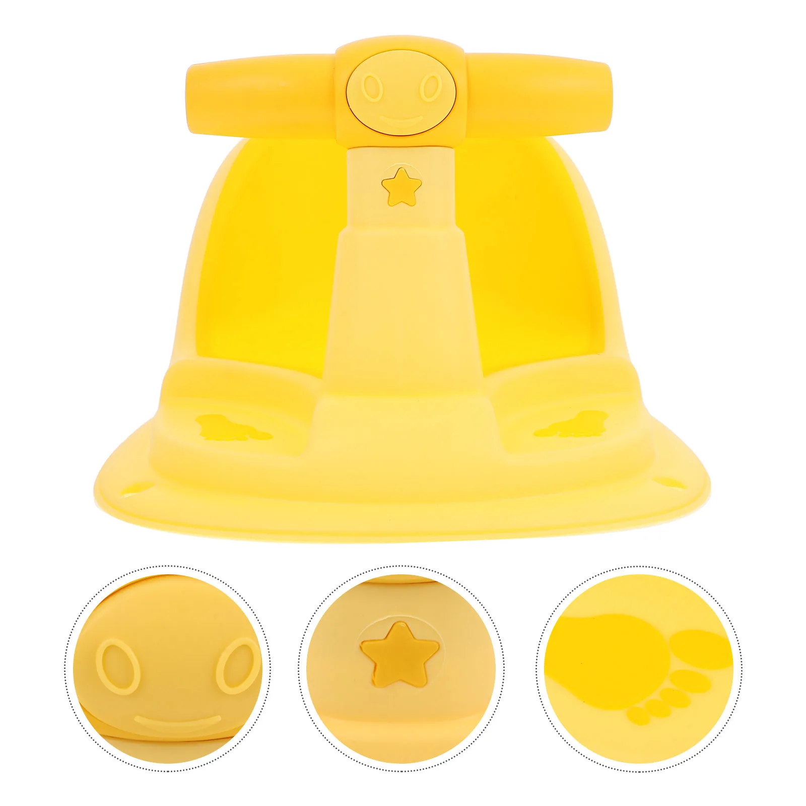 

Детское сиденье для ванны, прочное нескользящее основание, эргономичный дизайн, мягкий удобный материал для ванны для малышей, поддержка сидения для детей