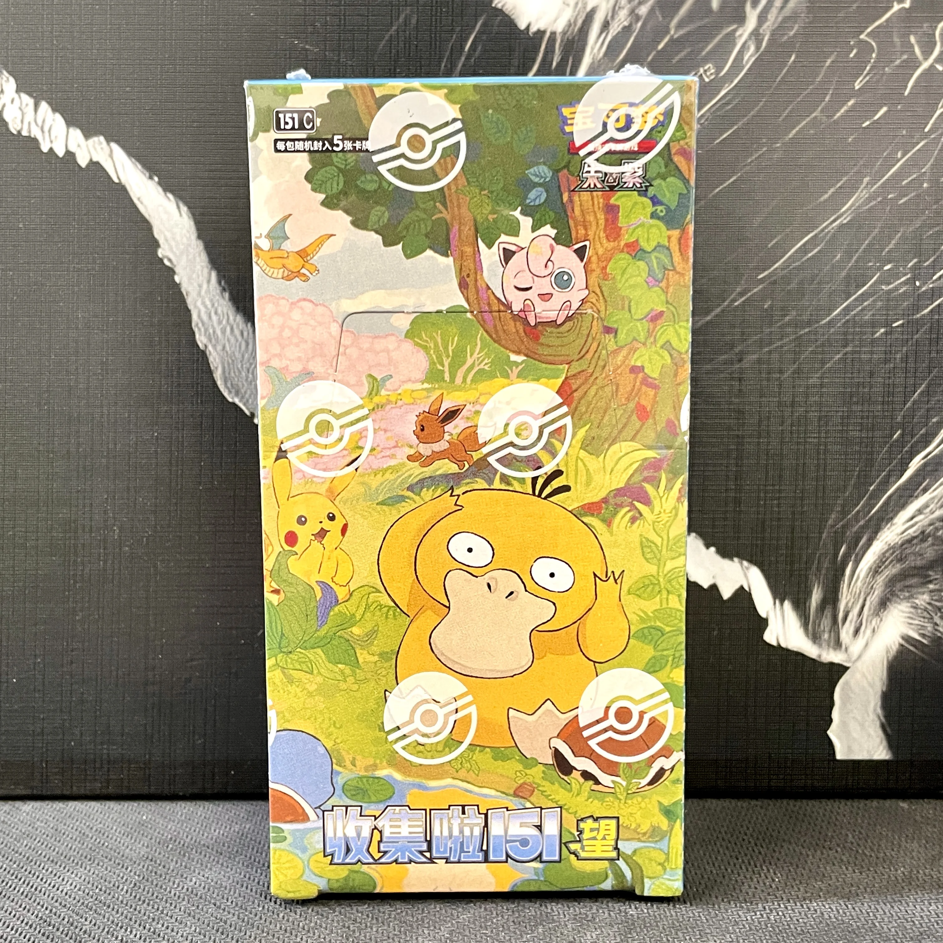 Original Pokémon Scarlet Violet Gem Pack Vol6 Thin Box TCG Sammelkarten Vereinfachte Chinesische Version Spielzeug Geschenk