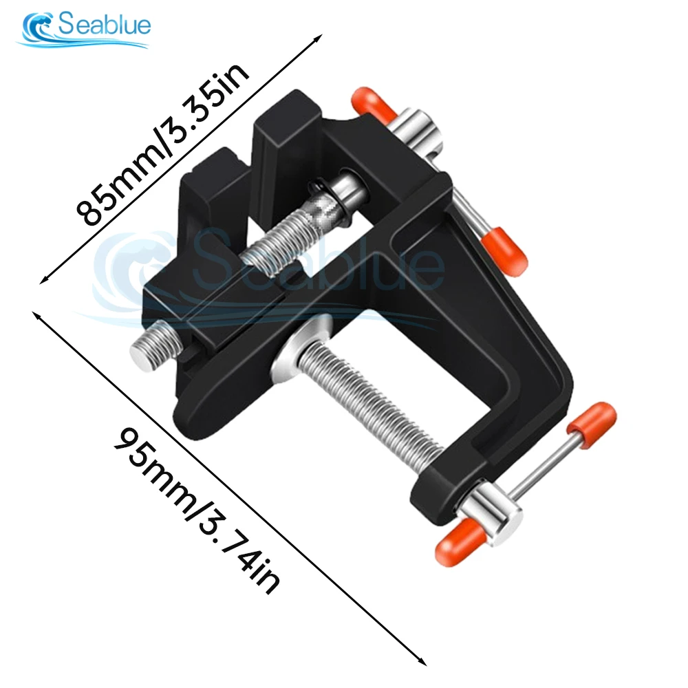 35/50MM Aluminium Alloy Table Bench Clamp Table Screw Vise for Craft Mold Fixed Repair Toolmini Vise Multifunctional Bench Vise