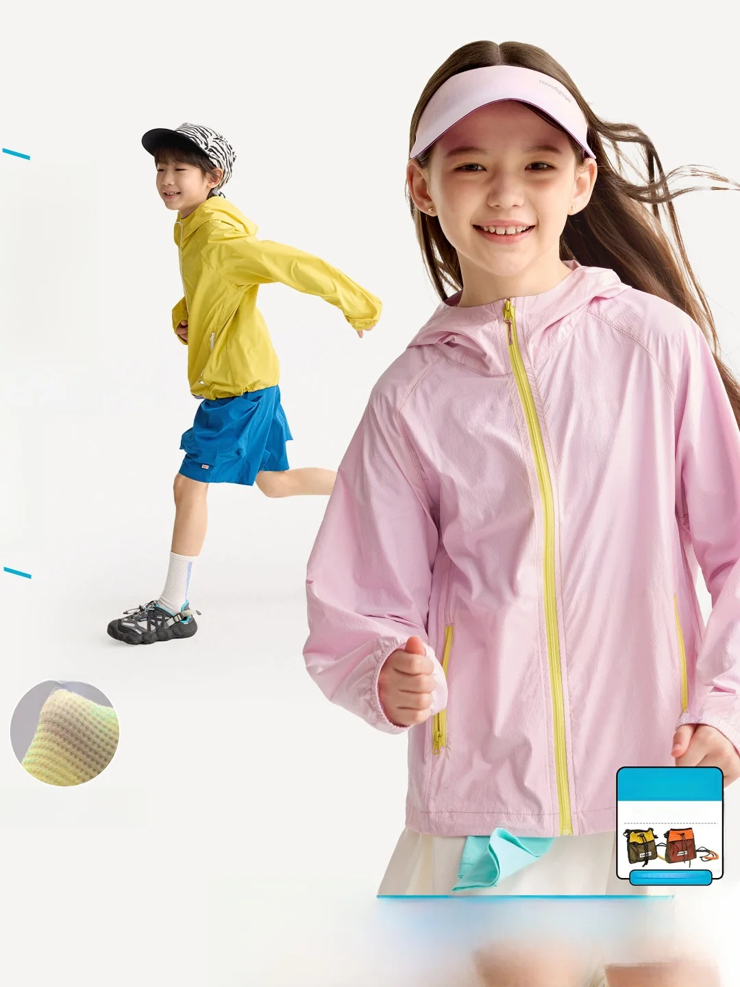 

Purrfect Diary Kids Lightweight Sun Protection Jacket Summer Outdoor Skin Clothes for Big Kids Boys Girls Windproof Waterproo...