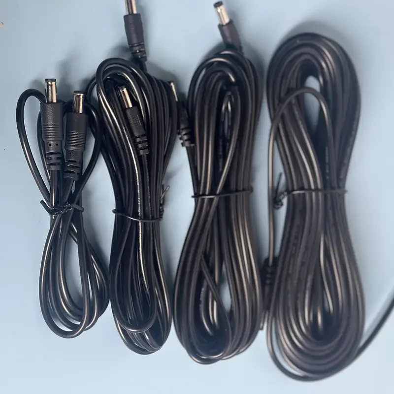DC 12V male to male cable Power supply cord 5.5 x 2.1mm Male CCTV Adapter Connector Power Extension Cords 1M/3M/5M/10M