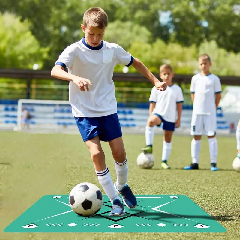 

Коврик для тренировок по футболу, складные коврики для тренировок по футболу, бесшумные коврики для тренировок по футболу для детей, взрослых, спортсменов, тренировок
