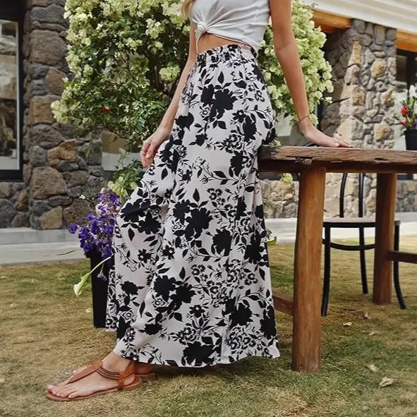 Pant Women Wide Leg Long Pants High Waist Straight Trousers Y2k Streetwear Elegant Splice Work Casual Loose Print 2026 Summer