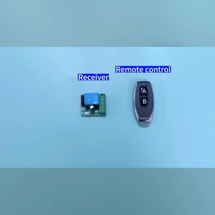 10A Relay Receiver Mini Module Remote Control f  433Mhz Universal Gate Remote Control Switch DC 12V or Gate LED Garage Door