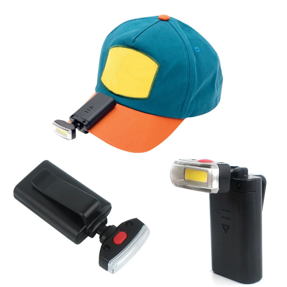 

2pcs Led Clip-On Hat Light Super Bright Adjustable Angle Hands-Free Floodlight For Camping Hiking Fishing Cap Visor Light Pocket