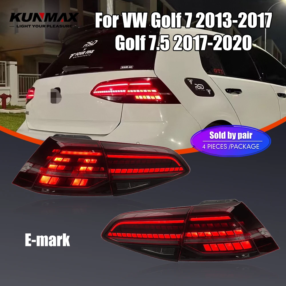 LED Car Lights For VW Volkswagen Golf 7.5 2017-2020 7 2013-2017 Rear lights Tuning Accessoires Flowing Water Flicker Tail Lights