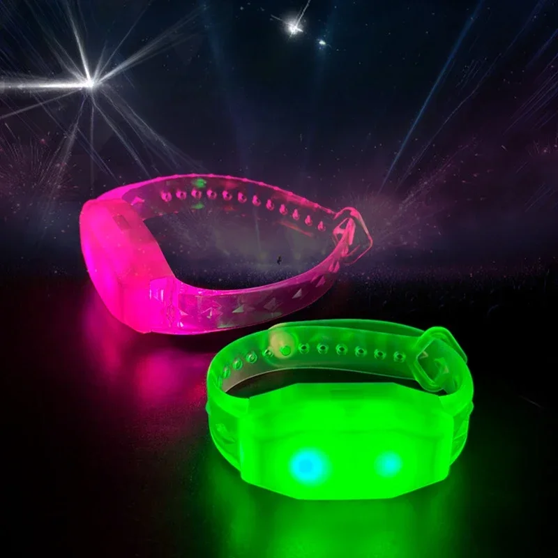 Concert Silicone Wristband Diamond Glowing Wristband Remote Control Party Supporting LED Bracelet 2025 New Cheering Props 10PCS