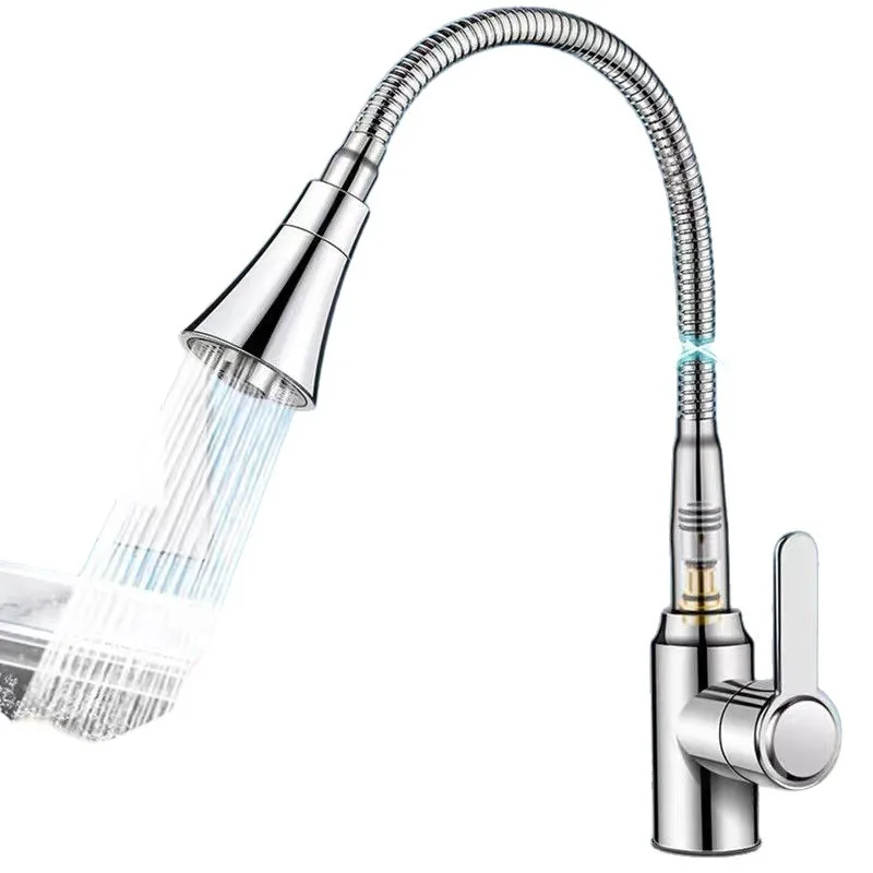 

Кухонный смеситель для раковины, горячая и холодная вода, два режима подачи, десять функций, для бытового использования