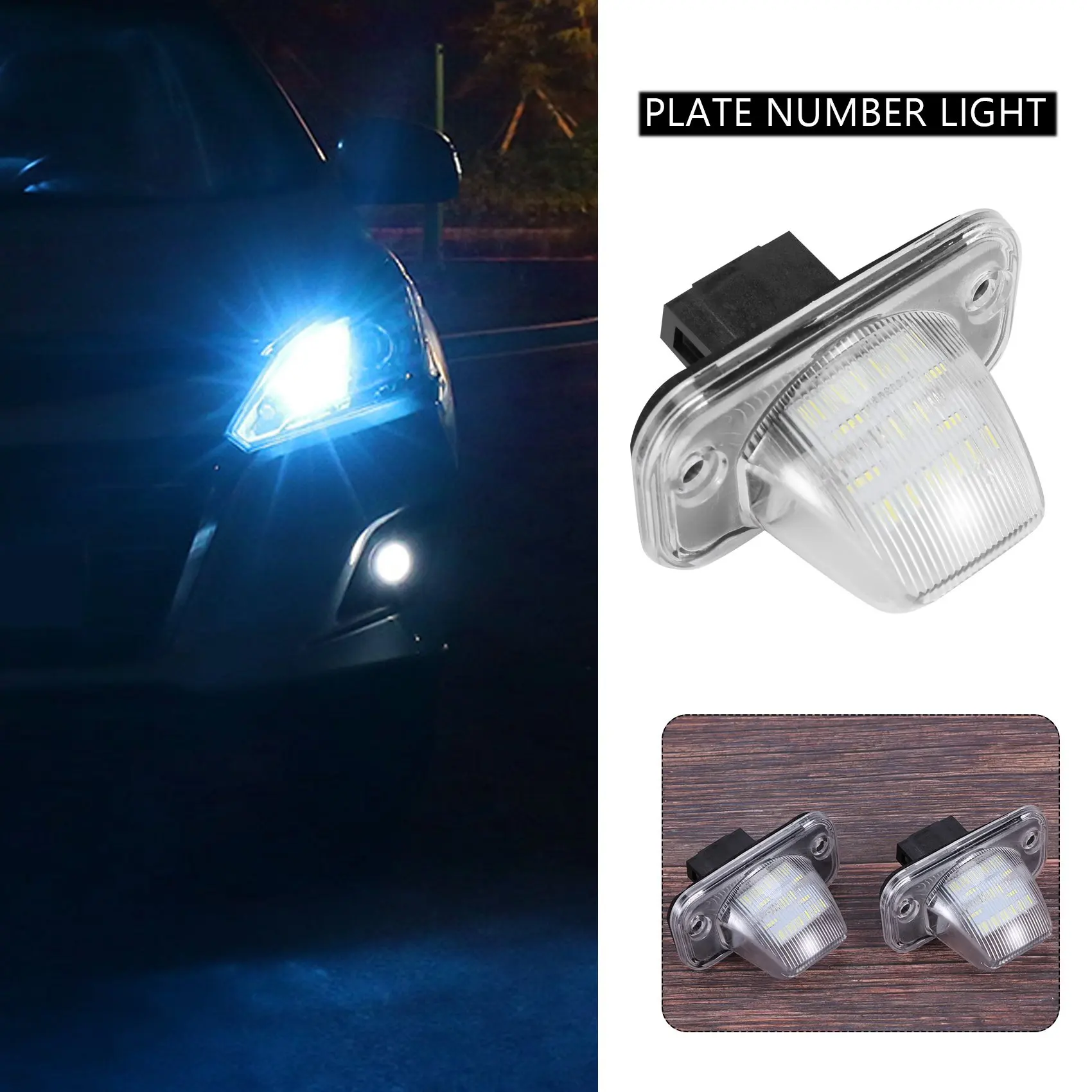 T61C_Car 18SMD LED License Plate Number Light For-VW Transporter Caravelle