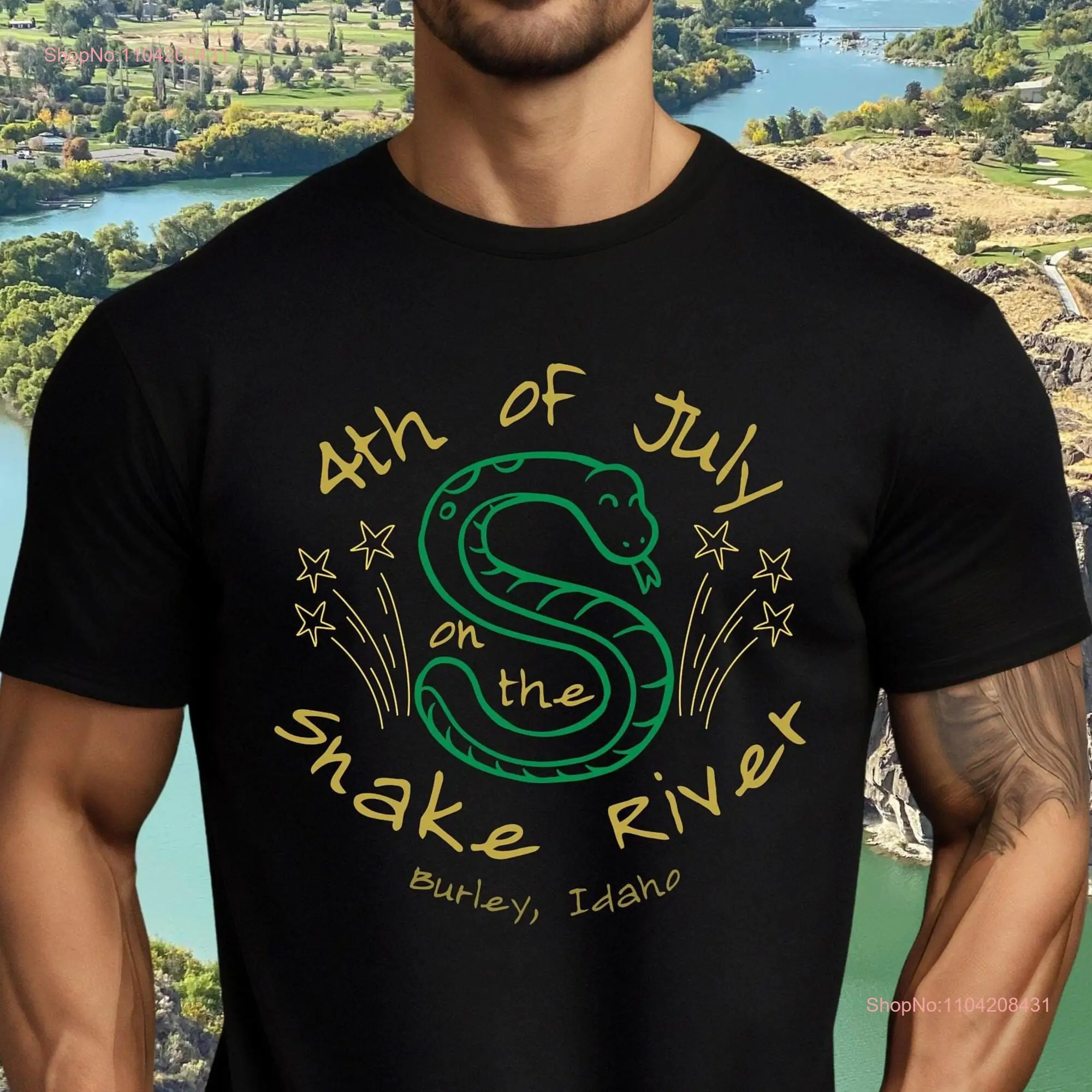 Burley Idaho shirt T Snake River tee 4th of July  long or short sleeves