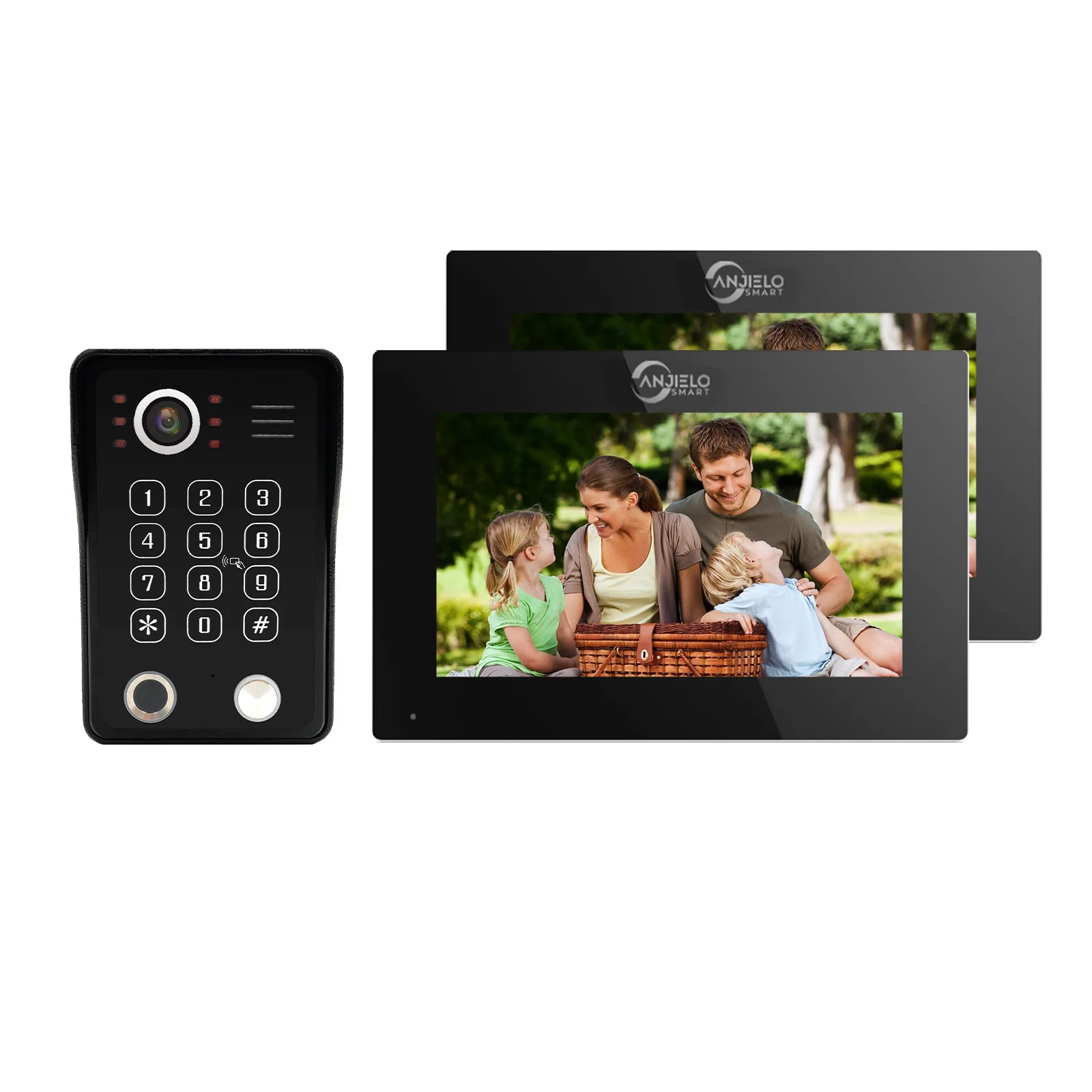 Smart Building Wireless Video Doorbell 1080P Waterproof Camera A Variety of Unlocking Methods