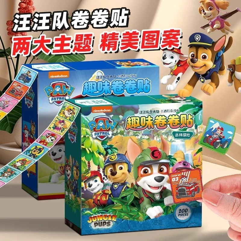 ملصقات كرتونية جديدة من باو باترول، مكافآت رائعة للأطفال للحرف اليدوية/الدفتر المدرسية، مستلزمات الفصول الدراسية للمعلم، هدية عيد الميلاد #2