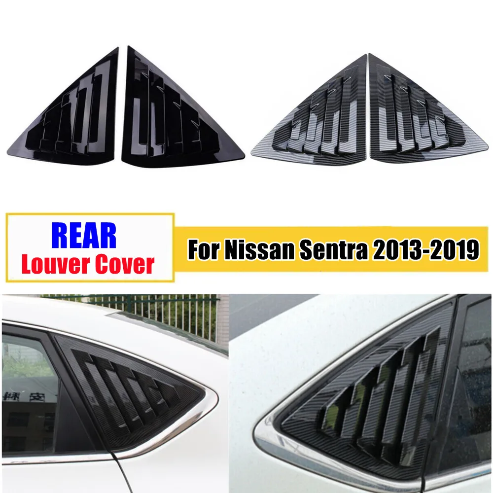 

Для Nissan Sentra Sedan 2013-2019 заднее стекло жалюзи крышка боковое вентиляционное отверстие накладка на лобовое стекло наклейки автомобильные аксессуары