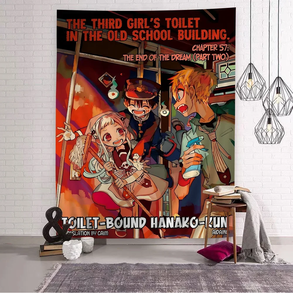 Anime Toilet Bound Hanako Kun Anime Tapestry Indian Buddha Wall Decoration Witchcraft Bohemian Hippie Wall Hanging Sheets