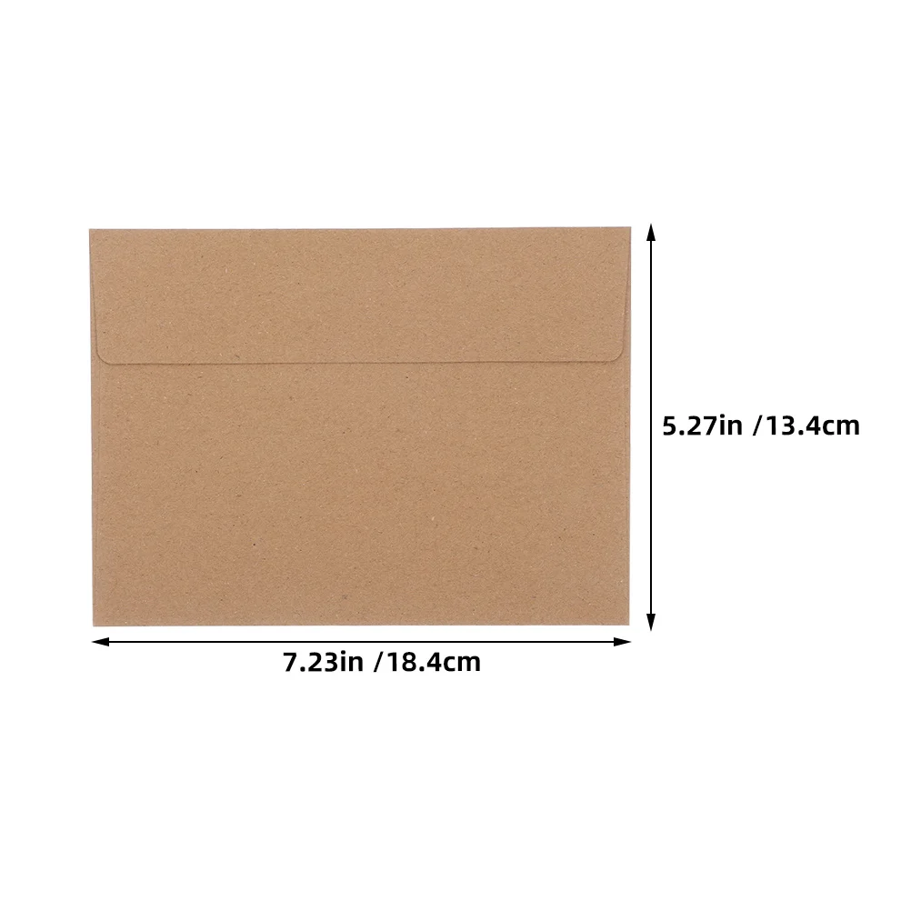 Sobres adhesivos marrones autosellados de papel Kraft A7, 60 uds., para invitaciones de boda, tarjetas de felicitación comerciales, fiesta, Vintage, liso