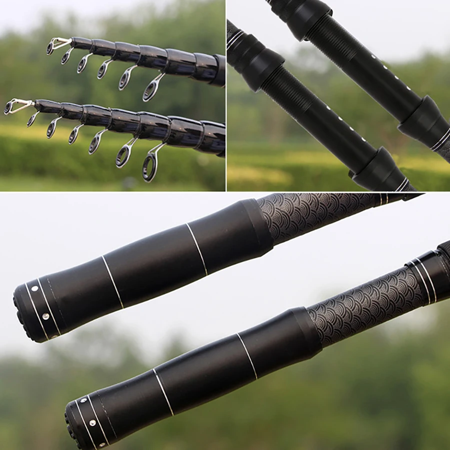 Telescopic Fishing Rod Short Section Carbon Hand Telescopic Rod Carp Stream Fishing Rod For Outdoor Freshwater Saltwater Fishing