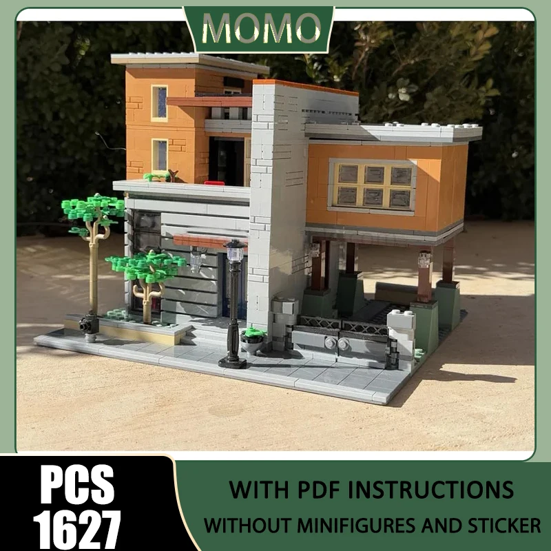 

Movie Model Moc Building Blocks Modular Modern House Model Technology Brick Famous Scene Assembly Construction Toy Holiday