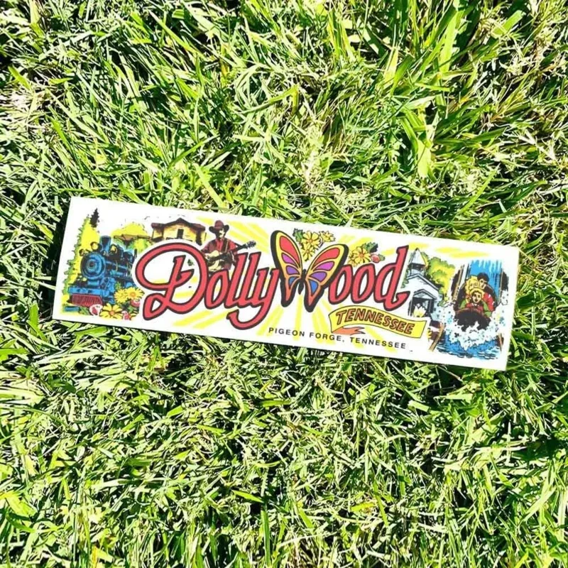 Dollywood Bumper Sticker - Dolly Parton TENNESSEE Vintage Style Vinyl Decal 80s - Bumper Stickers - Car Stickers