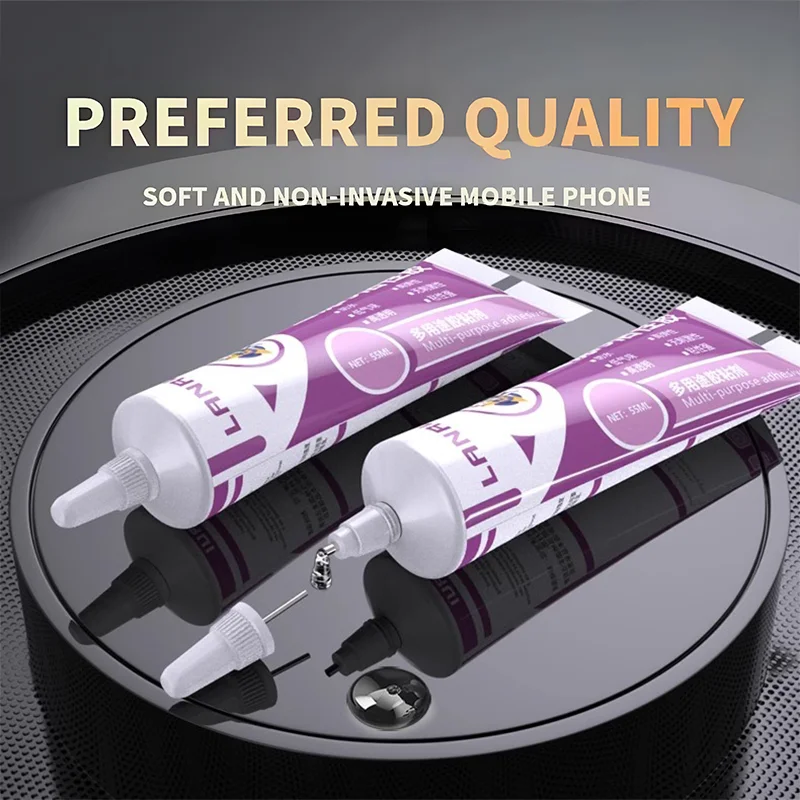 1 Pz LANRUI i9 Nero/Trasparente Colla Morbida Attiva per il telefono cellulare TV del computer portatile schermo LCD copertura Posteriore colla di riparazione Sigillante Impermeabile