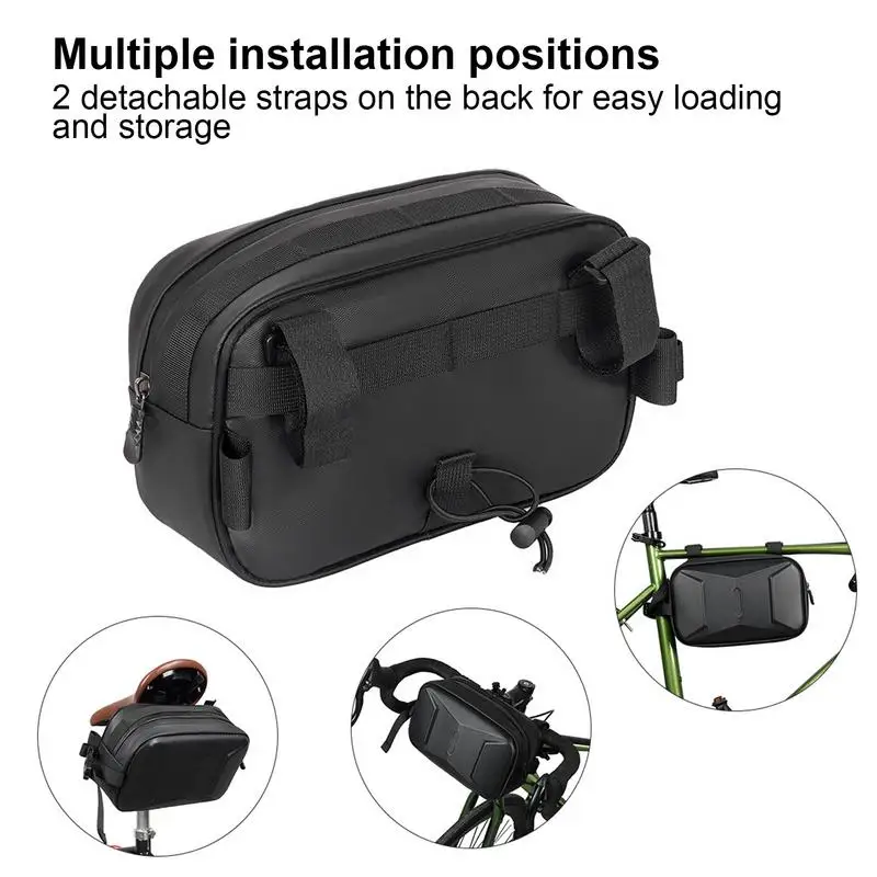 Bike Rack Bag Waterproof Handlebar Pouch Under Seat Cycling Seat Pack Bicycle Front Bag Cycling Accessories for Mountain Road