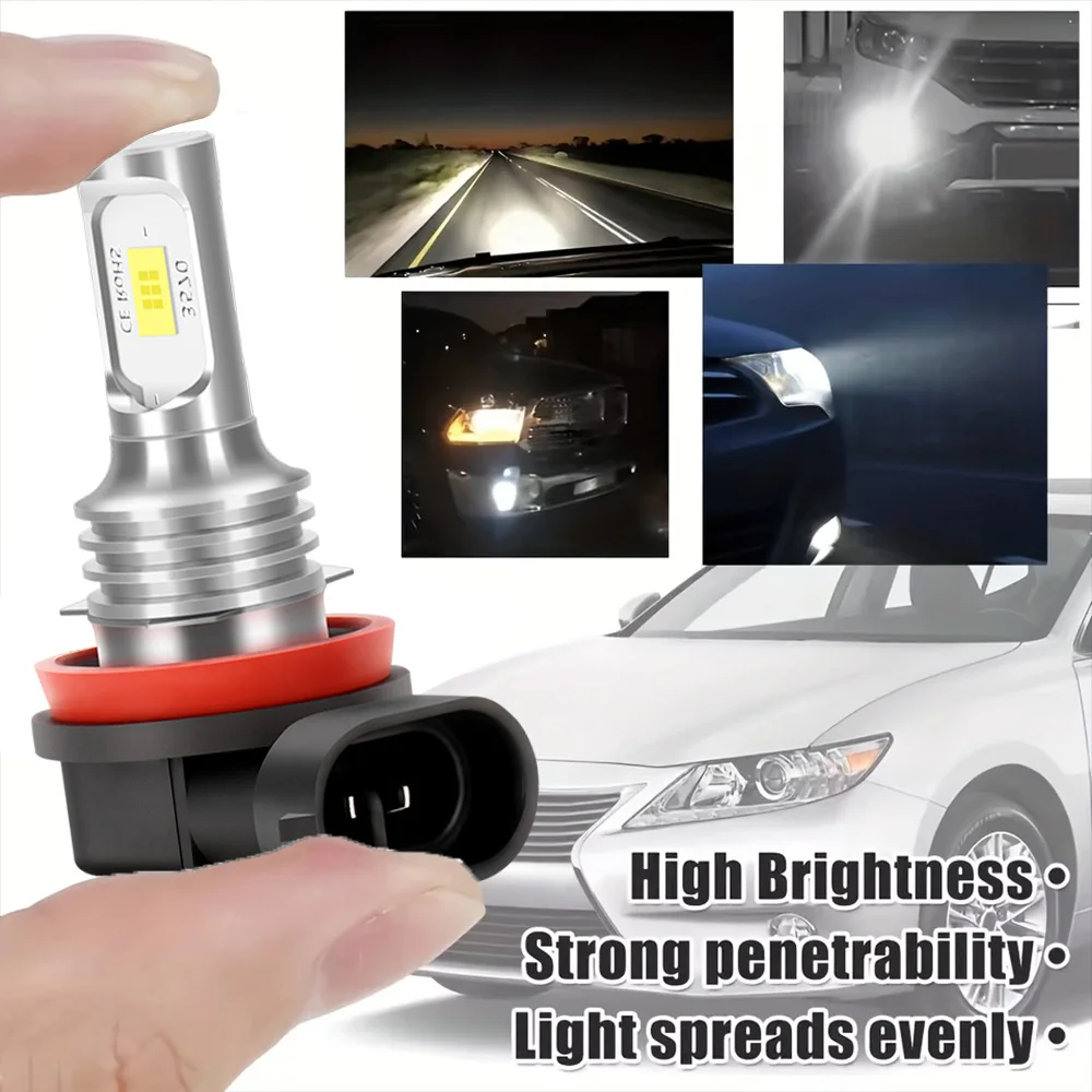 2pcs LED Fog Light Blub Lamp For Renault Fluence 2011 2012 2013 2014 2015