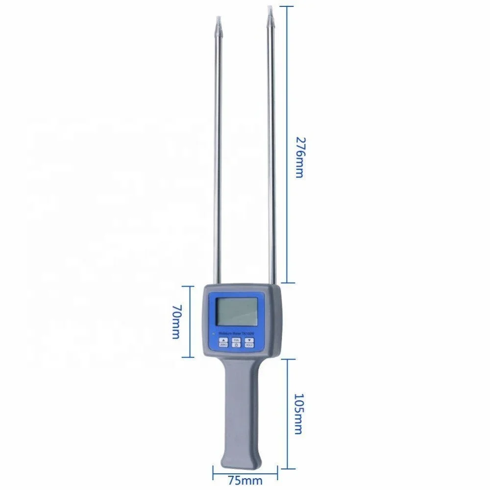 

Wholesaler Hot Sell TK100G Portable Digital Multi-functional Grain Moisture Meter for Mheat/Maize/Paddy/Rice/Barley/Soya Beans