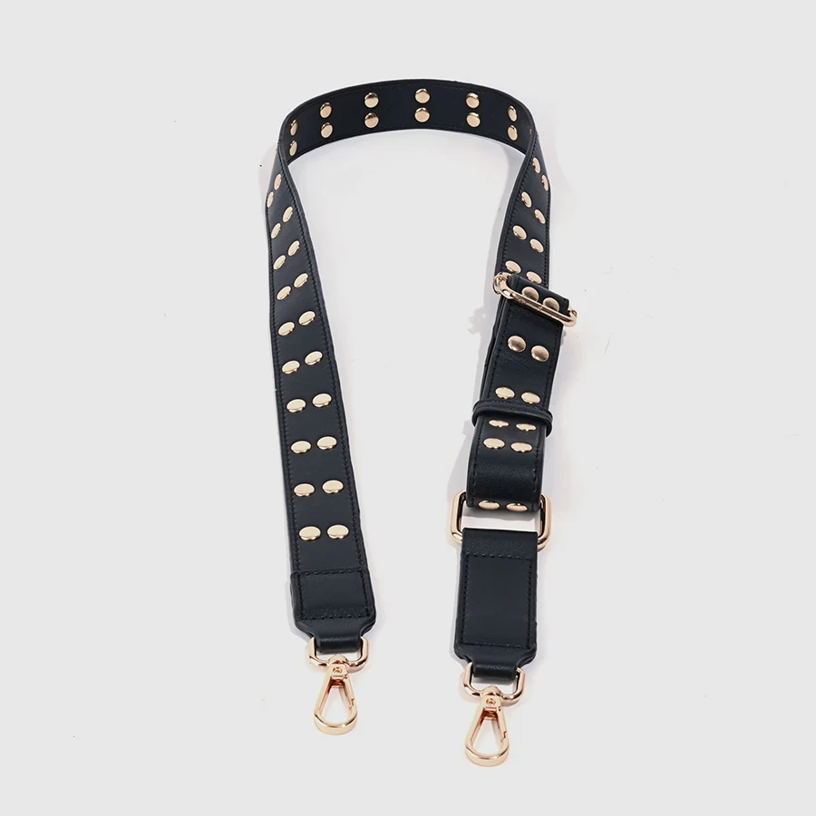 

Fashion rivet Shoulder Bag Strap Adjustable Women Bag Accessories Replacement PU Leather DIY Wide Strap Handles Handbag Straps