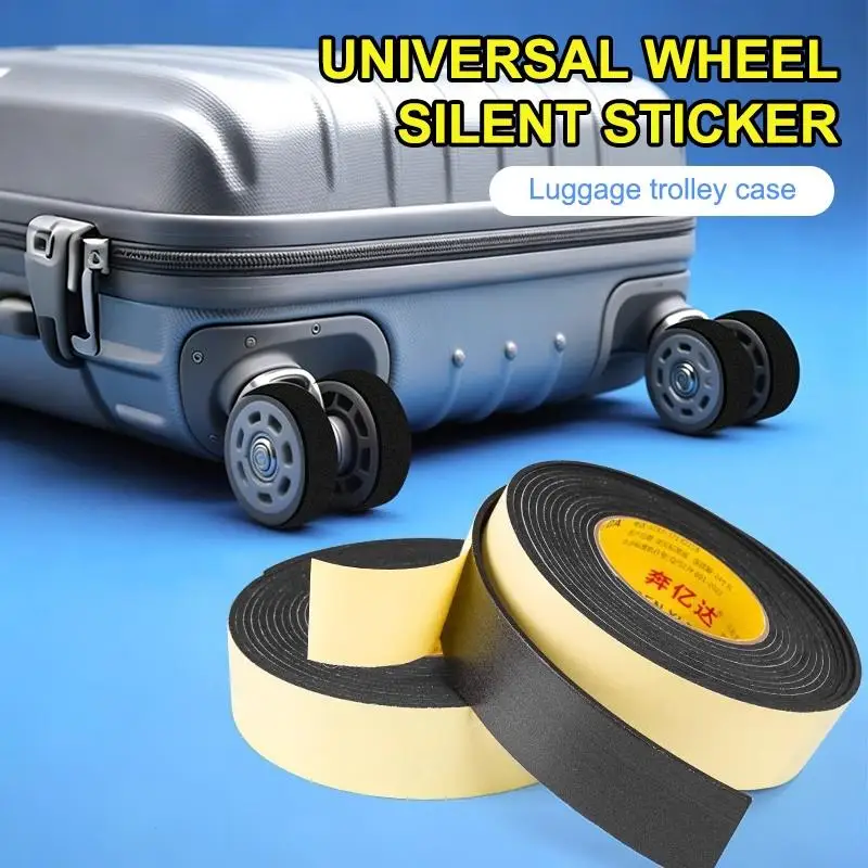 Luggage Wheel Silent Sticker High Temperature Resistant Waterproof Protector for Travel Trolley Luggage Case Daily Maintenance