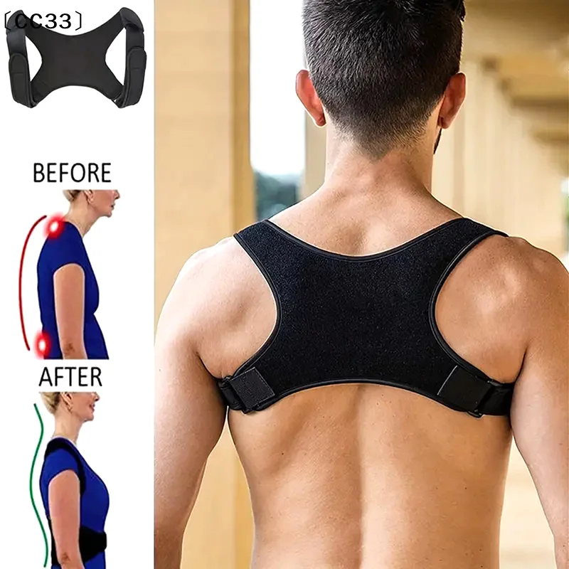 Picture 3: Adjustable Back Posture Corrector Neck Back Support Belt Spine Shoulder Brace Support Belts  Invisible Hunchback Belts〔CC33〕