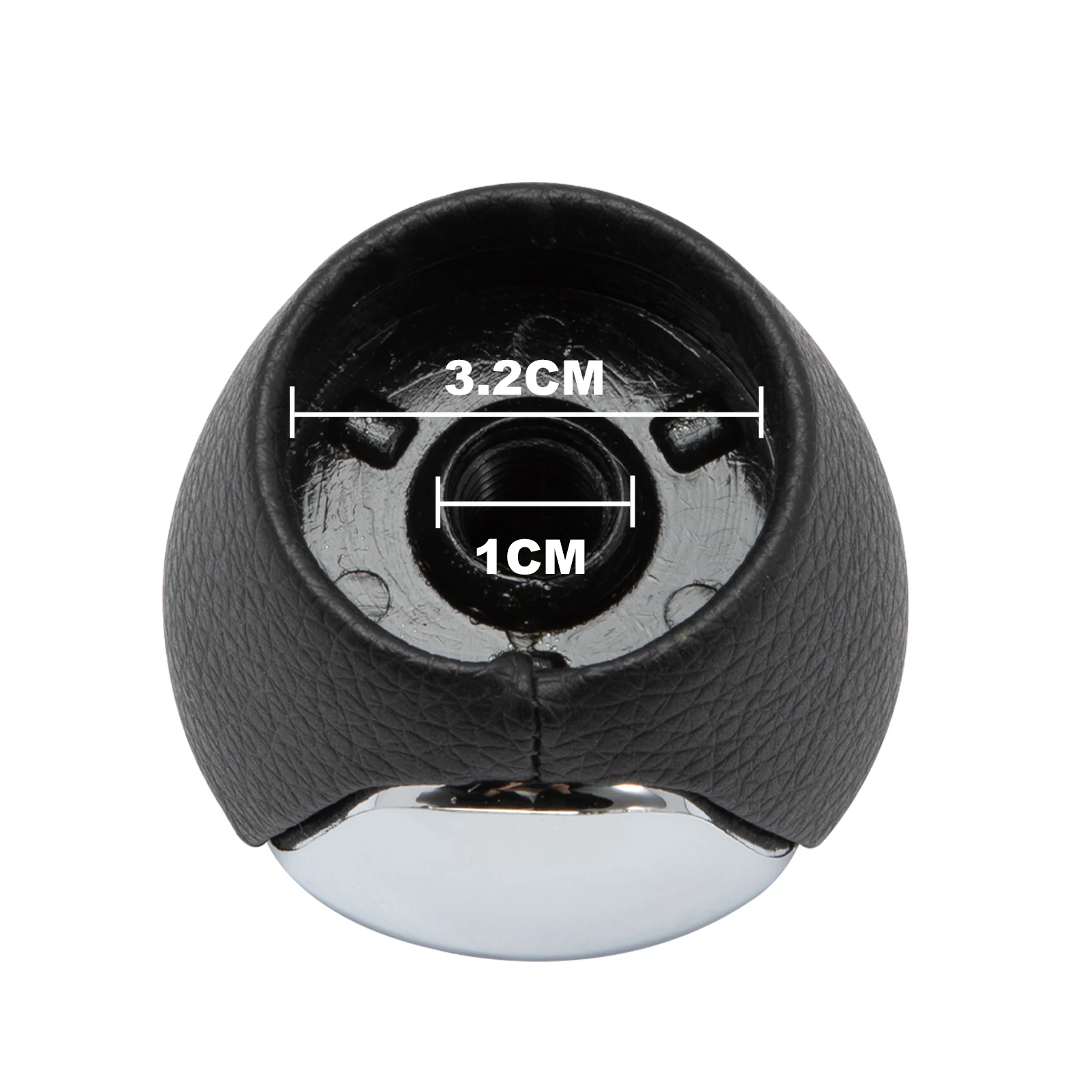 Chrome 6 Speed Gear Stick Shift Shifter Knob Handball 10mm Thread with PU leather FOR Hyundai I30 Ix35 New High Quailty